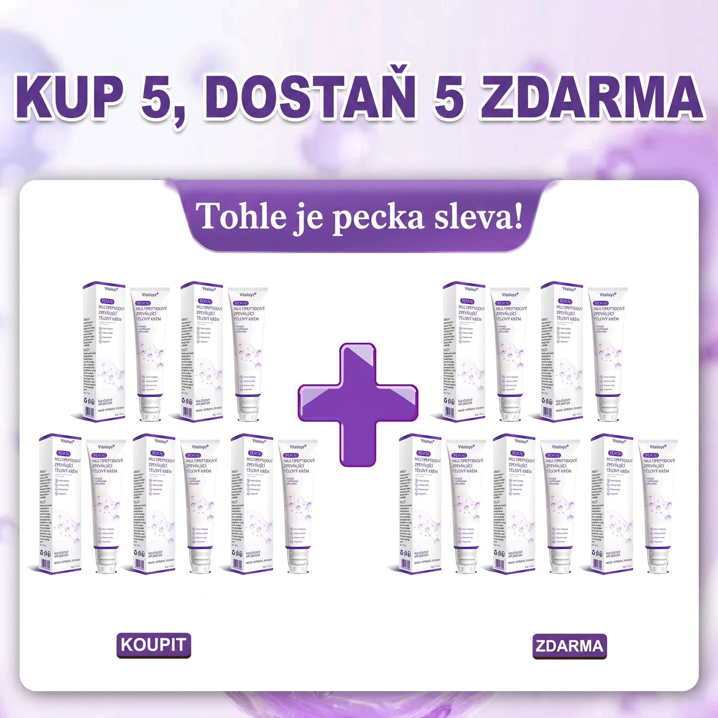 Doporučováno dermatology🥇 | 🍊Vitalisys® PDRN Multi-Peptidový masážní tělový krém – Proti stárnutí, hydratační, zpevňující, regenerační, sjednocující, proti akné a skvrnám, na odstraňování bradavic a mateřských znamének, pro úlevu při lupénce.❤️