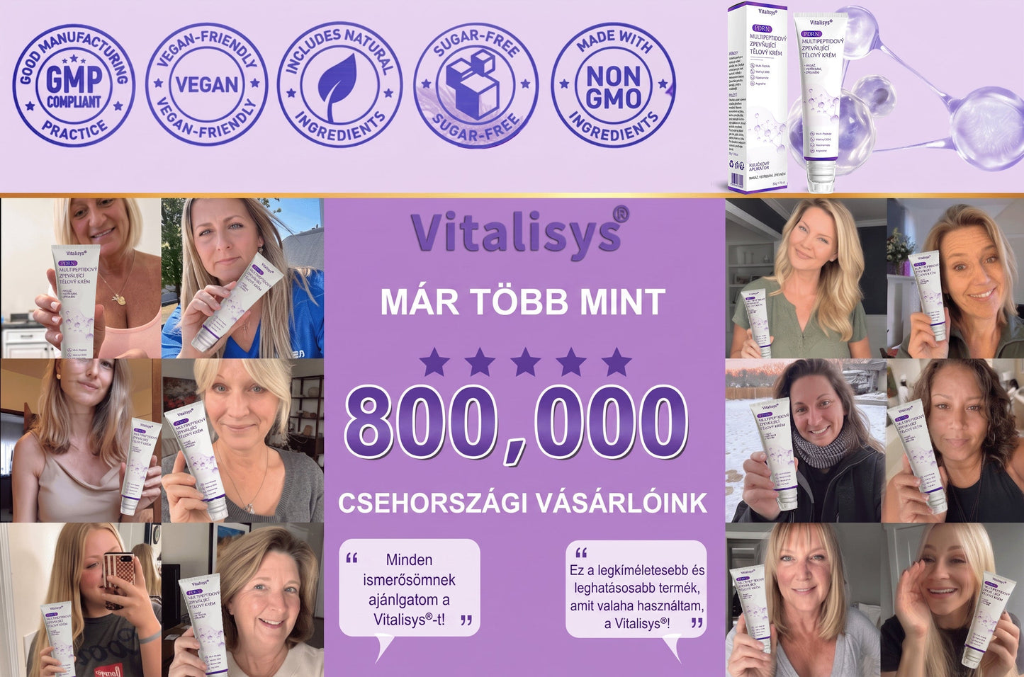 Doporučováno dermatology🥇 | 🍊Vitalisys® PDRN Multi-Peptidový masážní tělový krém – Proti stárnutí, hydratační, zpevňující, regenerační, sjednocující, proti akné a skvrnám, na odstraňování bradavic a mateřských znamének, pro úlevu při lupénce.❤️