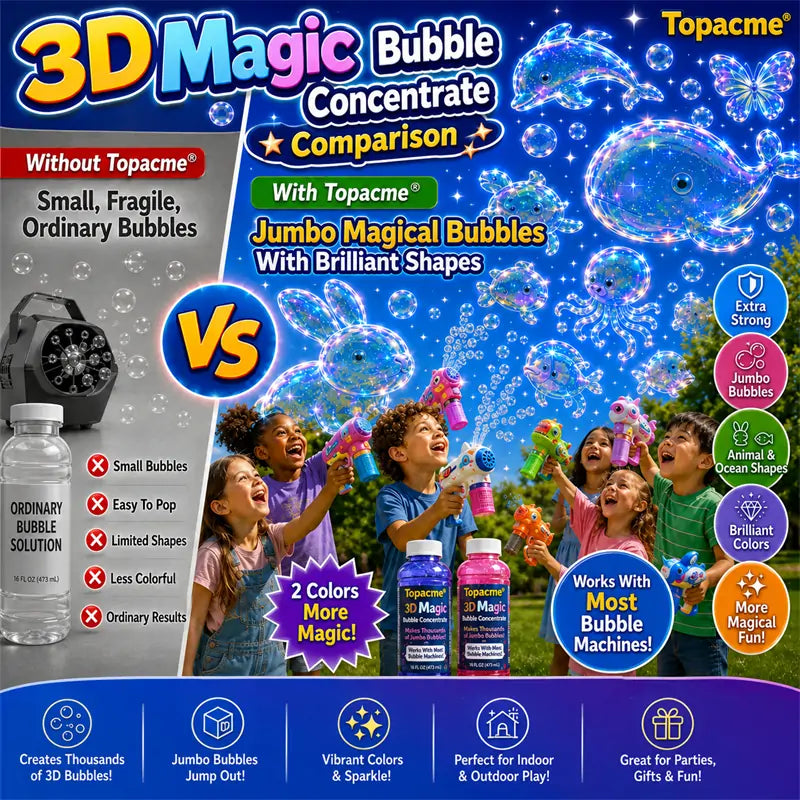 Topacme® Super silný 3D kouzelný koncentrát na bubliny