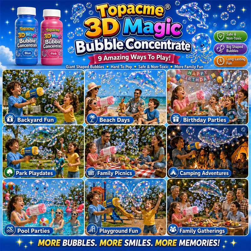 Topacme® Super silný 3D kouzelný koncentrát na bubliny