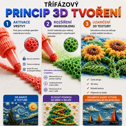 Dnes ušetříte 50 %丨🪄Topacme® 3D reliéfní pero – proměňte ploché kresby v hmatatelné 3D umění🌸