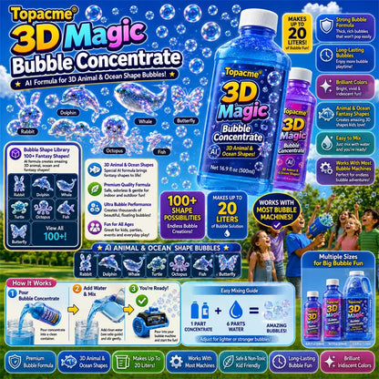 Topacme® Super silný 3D kouzelný koncentrát na bubliny