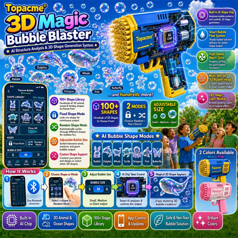 Topacme® Super silný 3D kouzelný koncentrát na bubliny