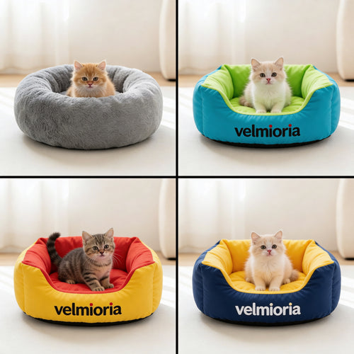 velmioria® Interactive Intelligence Cat Toy Mat – Multi-Functional Puzzle Play Cushion for Mental Stimulation, Paw Training & Indoor Enrichment