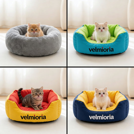 velmioria® Interactive Intelligence Cat Toy Mat – Multi-Functional Puzzle Play Cushion for Mental Stimulation, Paw Training & Indoor Enrichment